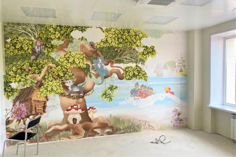 Какая красота получается в здании будущей детской поликлиники на проспекте Бр. Коростелевых, 141 в Оренбурге