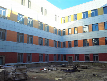 Строительство областной детской больницы в Оренбурге. Информация о ходе работ на 11 ноября 2021 г. 